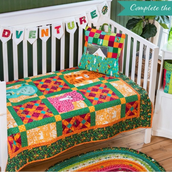 Jungle Paradise Quilt Kit designed by Stacy Hsu for Moda Fabrics - Picture 2 of 4